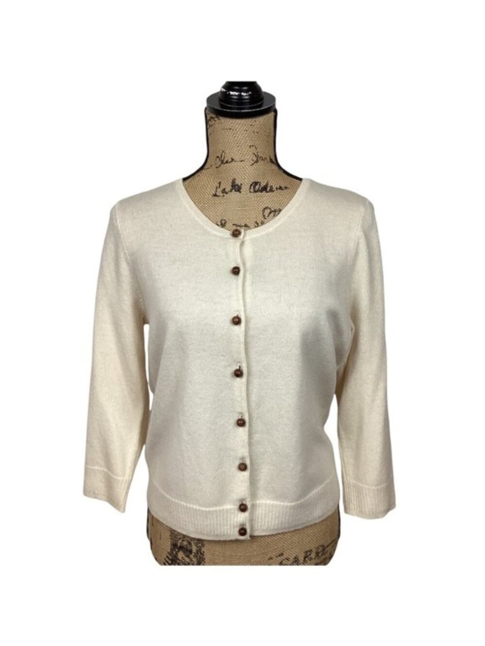 White + Warren Cashmere Cardigan Womens Medium